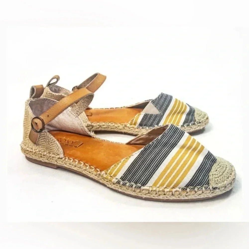Roxy Rosalie Flat Espadrilles Sandals women's 10.5" (9.5)